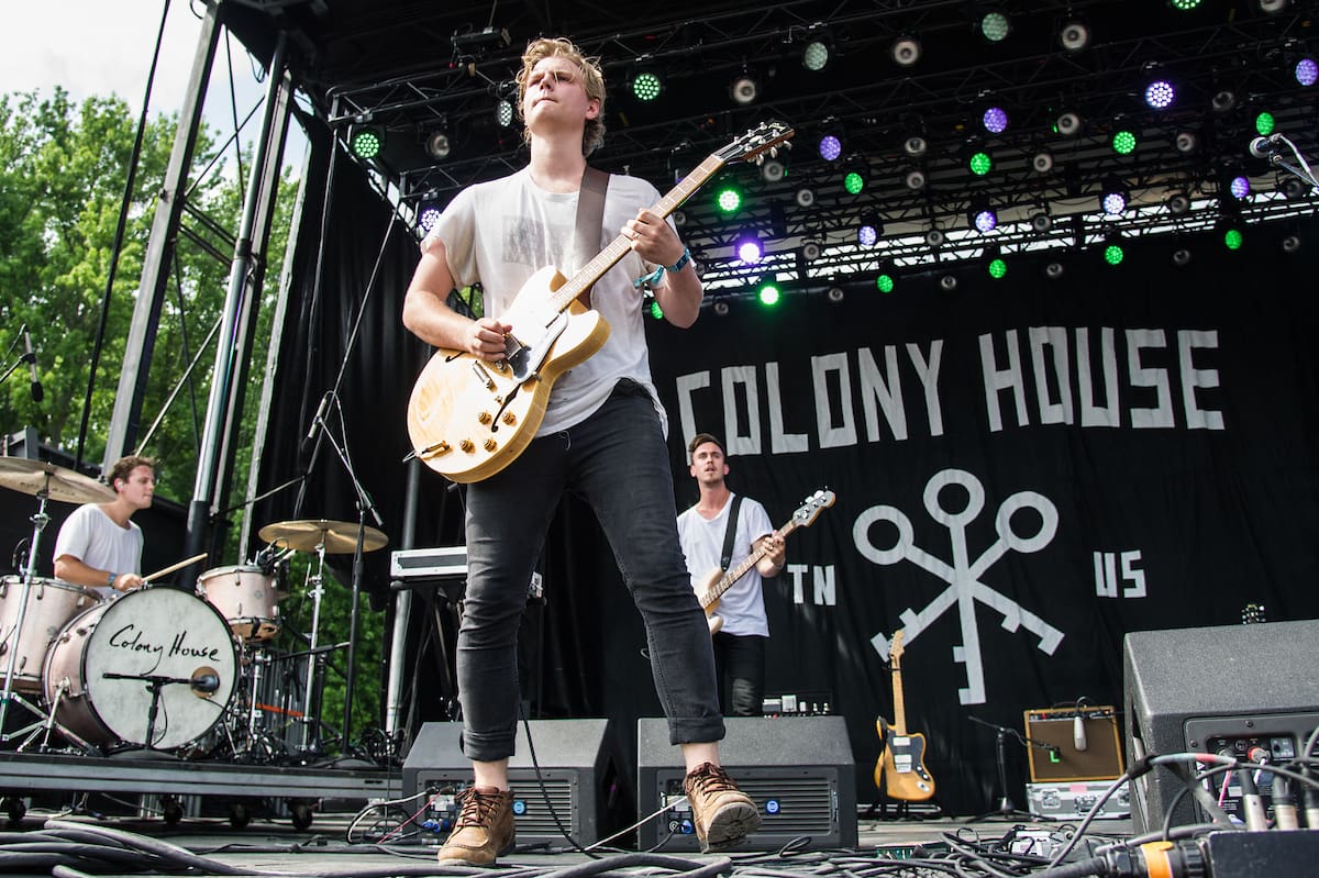 Colony House on stage